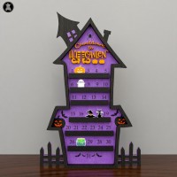 Halloween Countdown Calendar with Moveable Ghost