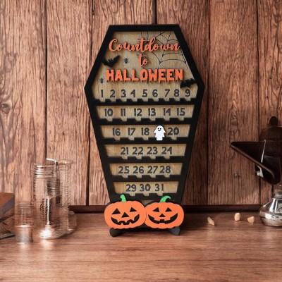 Halloween Countdown Calendar with Moveable Ghost