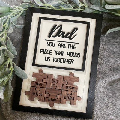 Personalized Mothers Day Puzzle Sign Mom You Are the Piece That Holds Us Together