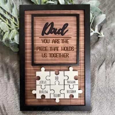 Personalized Mothers Day Puzzle Sign Mom You Are the Piece That Holds Us Together